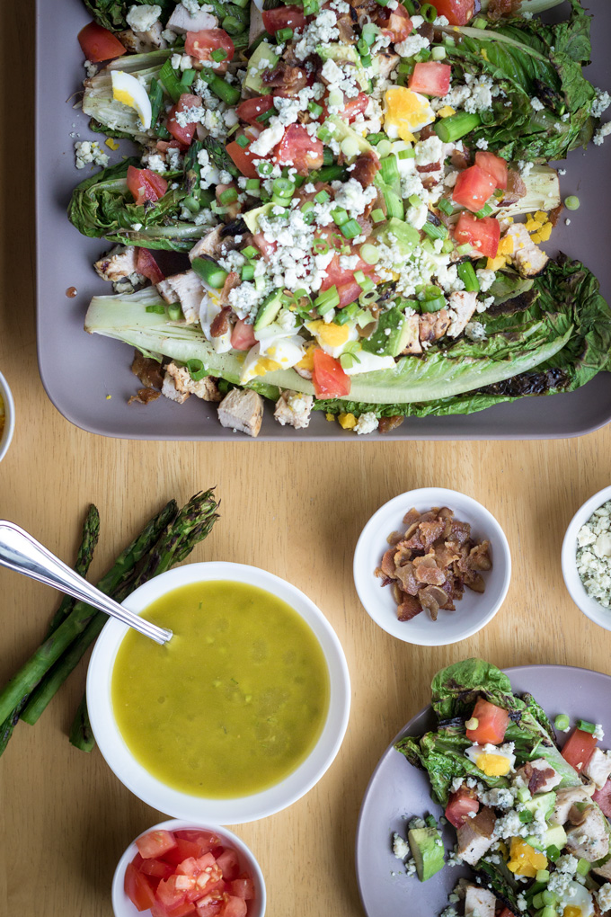 Grilled Cobb Salad with Lemon Herb Vinaigrette
